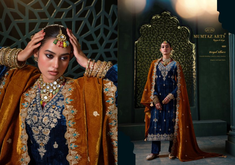 Rukhsar By Mumtaz Arts Crush Velvet Designer Salwar Suits 